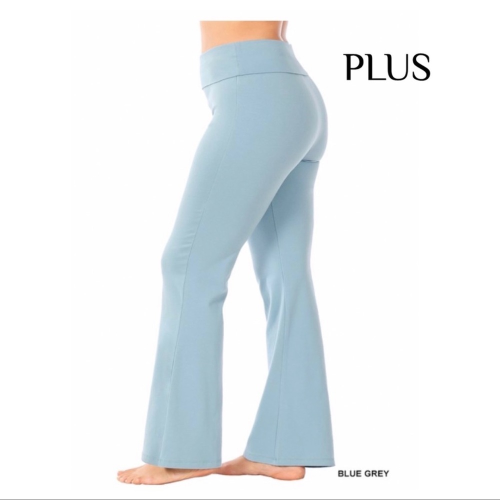 NEW Blue Gray PLUS SIZE Yoga Pants